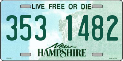 NH license plate 3531482