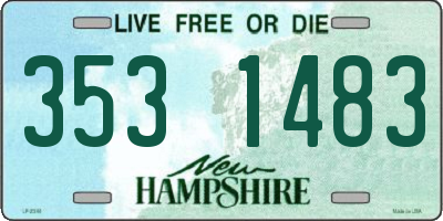 NH license plate 3531483