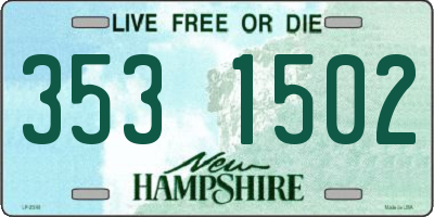 NH license plate 3531502