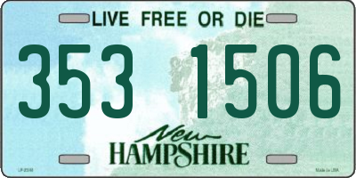 NH license plate 3531506