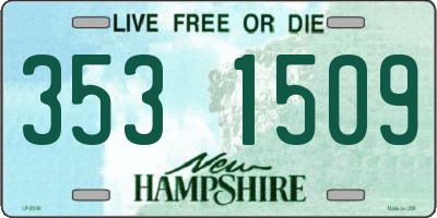 NH license plate 3531509