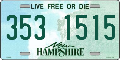 NH license plate 3531515