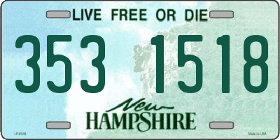 NH license plate 3531518