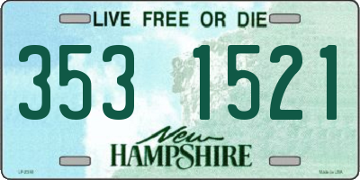 NH license plate 3531521