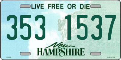 NH license plate 3531537
