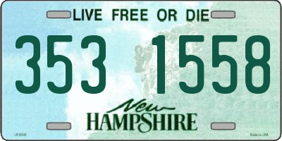 NH license plate 3531558