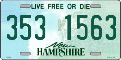 NH license plate 3531563