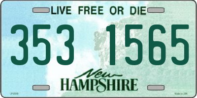 NH license plate 3531565