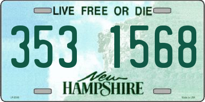 NH license plate 3531568