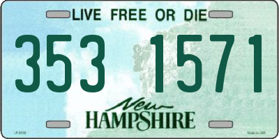NH license plate 3531571