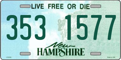 NH license plate 3531577