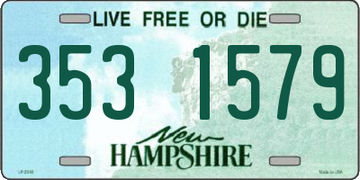 NH license plate 3531579