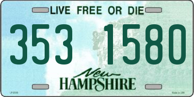 NH license plate 3531580