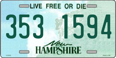 NH license plate 3531594
