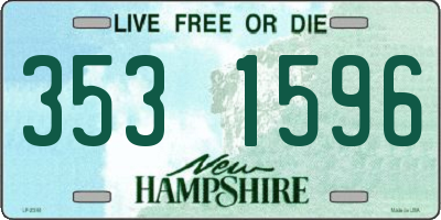 NH license plate 3531596