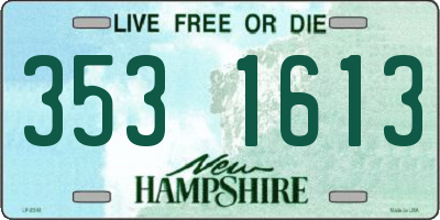 NH license plate 3531613