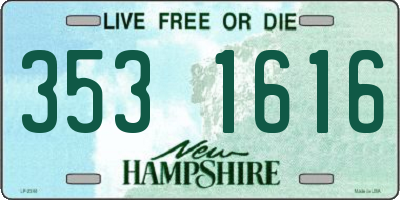 NH license plate 3531616