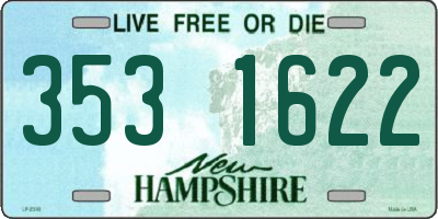 NH license plate 3531622