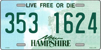 NH license plate 3531624