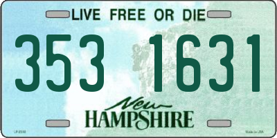 NH license plate 3531631