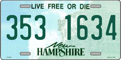 NH license plate 3531634