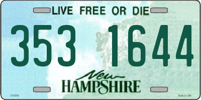 NH license plate 3531644