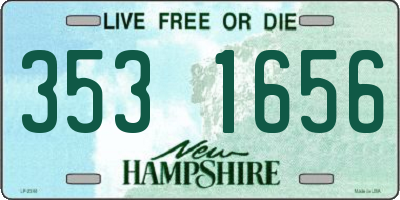 NH license plate 3531656