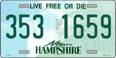 NH license plate 3531659