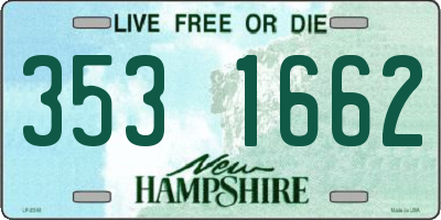 NH license plate 3531662