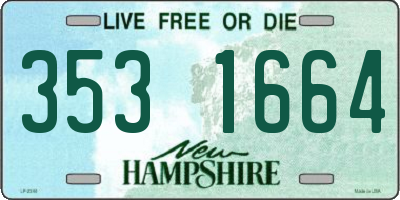 NH license plate 3531664