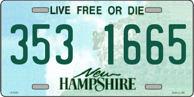 NH license plate 3531665