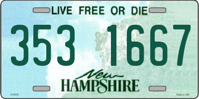 NH license plate 3531667