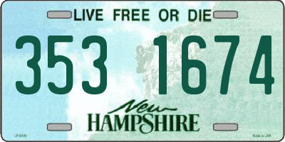 NH license plate 3531674