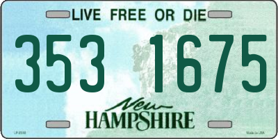 NH license plate 3531675