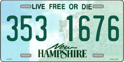 NH license plate 3531676