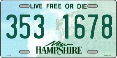 NH license plate 3531678