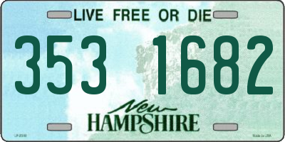NH license plate 3531682