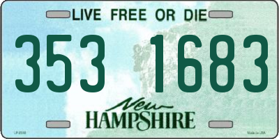 NH license plate 3531683