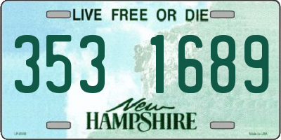 NH license plate 3531689