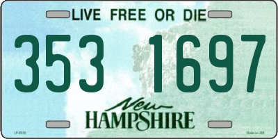 NH license plate 3531697