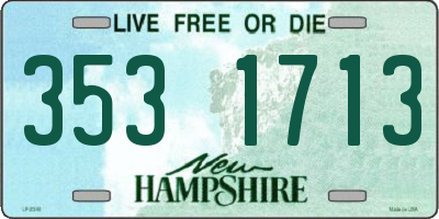 NH license plate 3531713