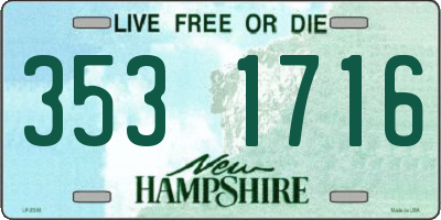 NH license plate 3531716