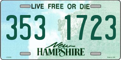 NH license plate 3531723