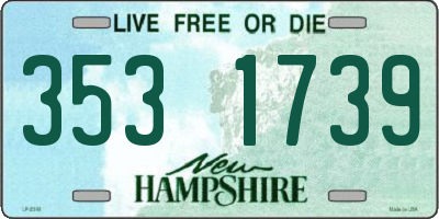 NH license plate 3531739