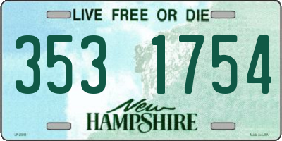 NH license plate 3531754