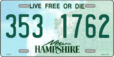 NH license plate 3531762