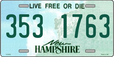 NH license plate 3531763