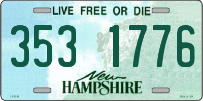 NH license plate 3531776