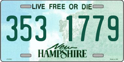 NH license plate 3531779