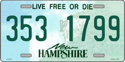 NH license plate 3531799